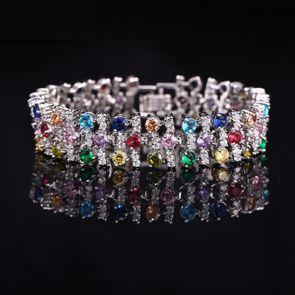 Factory Hot Sale All-match AAA Zircon Bracelet High-end Hand